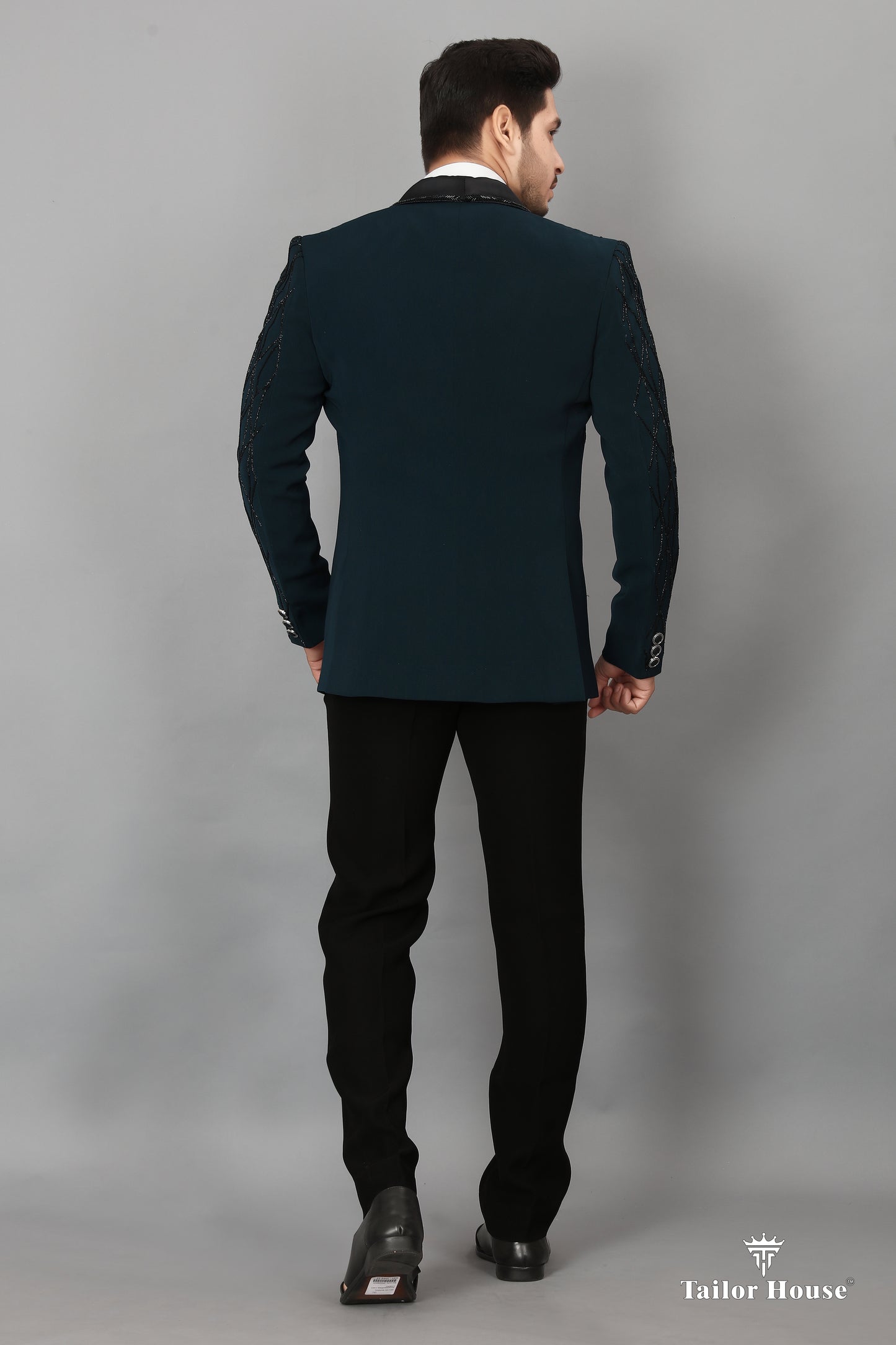 Tuxedo Suit Peacock Blue