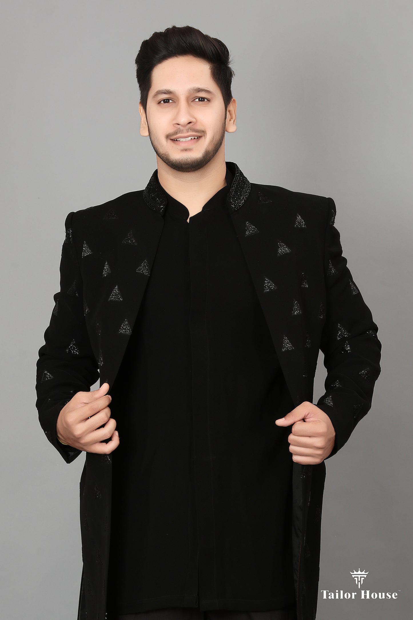 Indo western Kruta Black Set