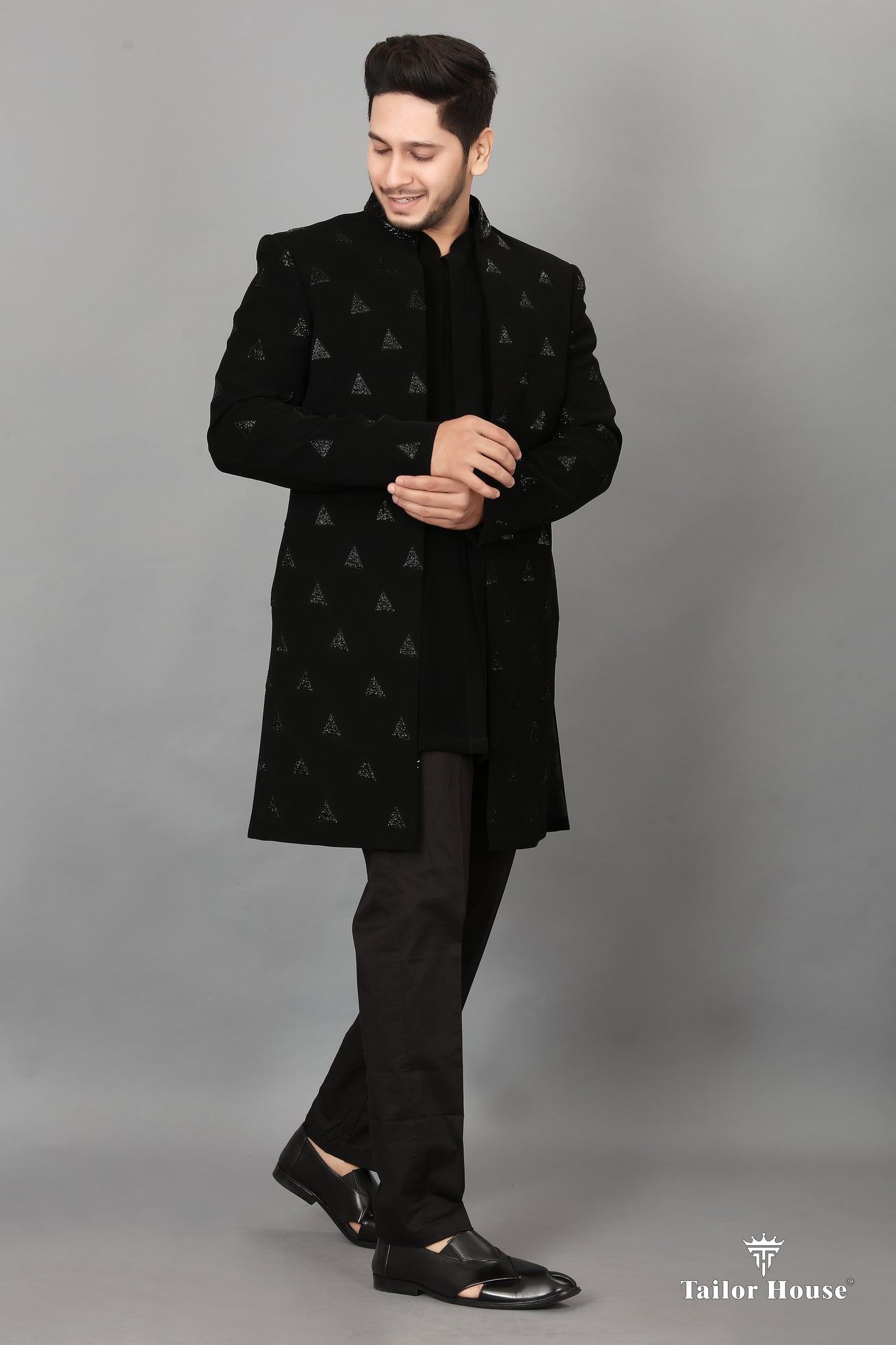 Indo western Kruta Black Set