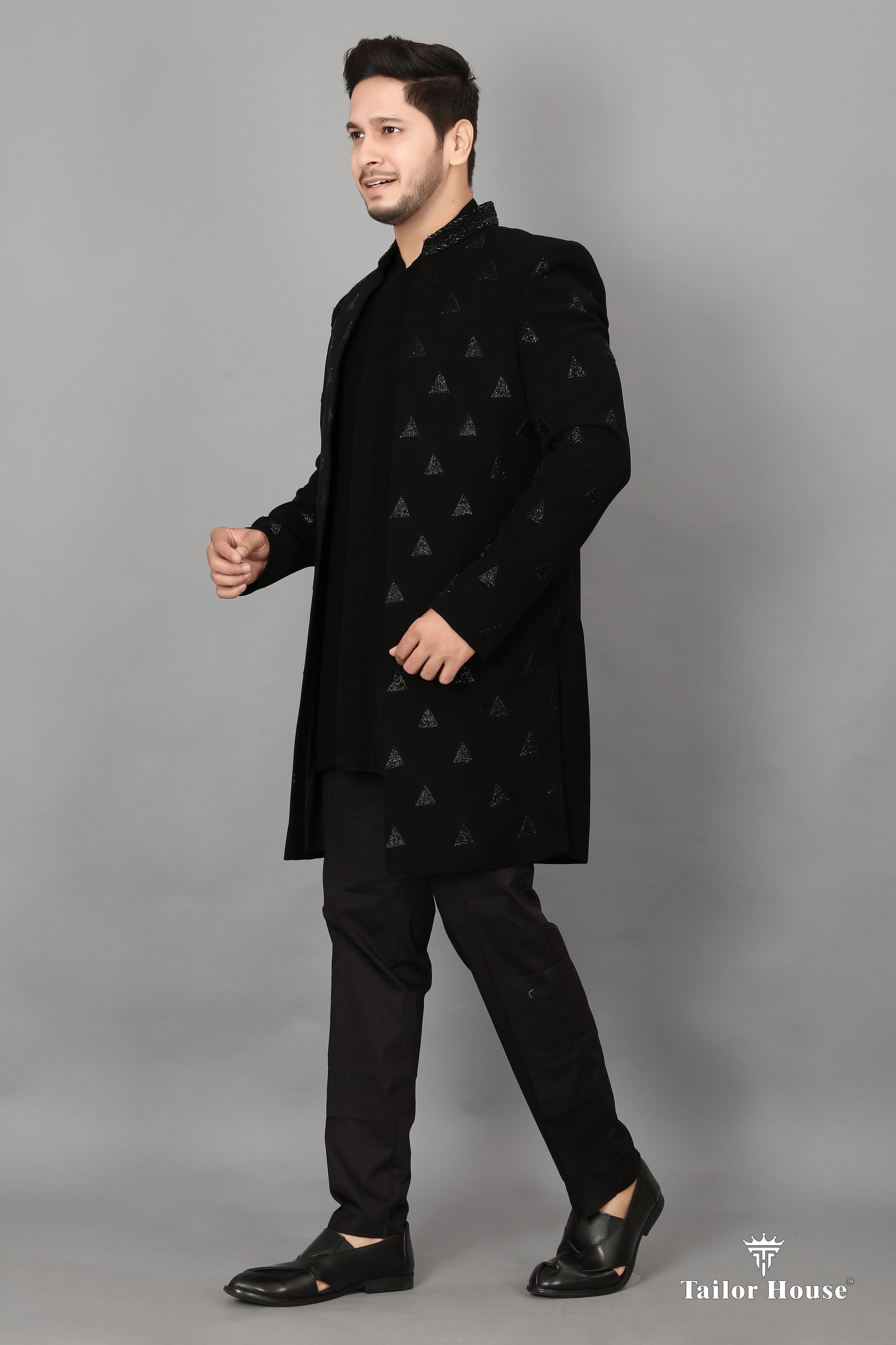 Indo western Kruta Black Set
