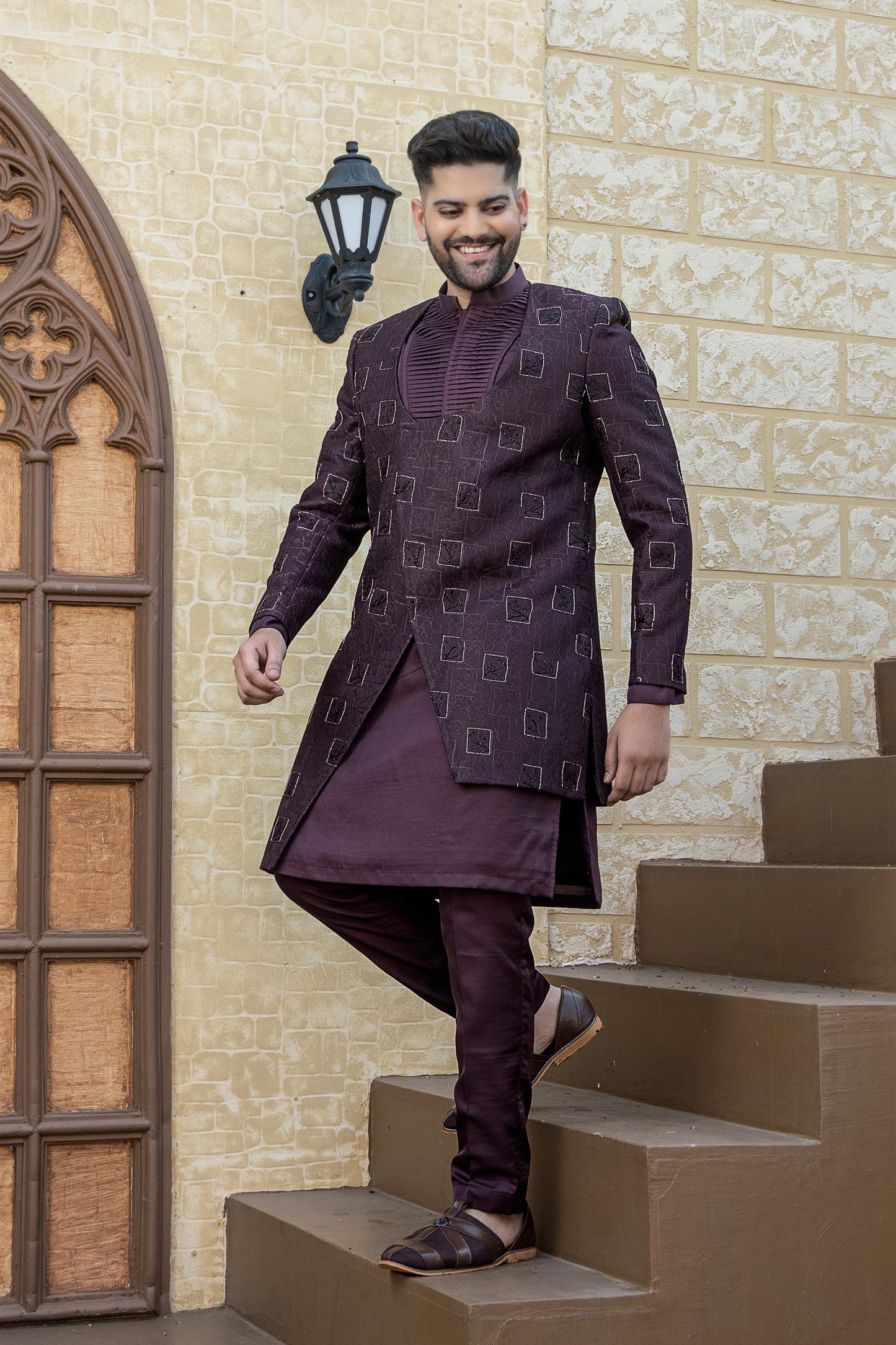 Indo-Western Maroon