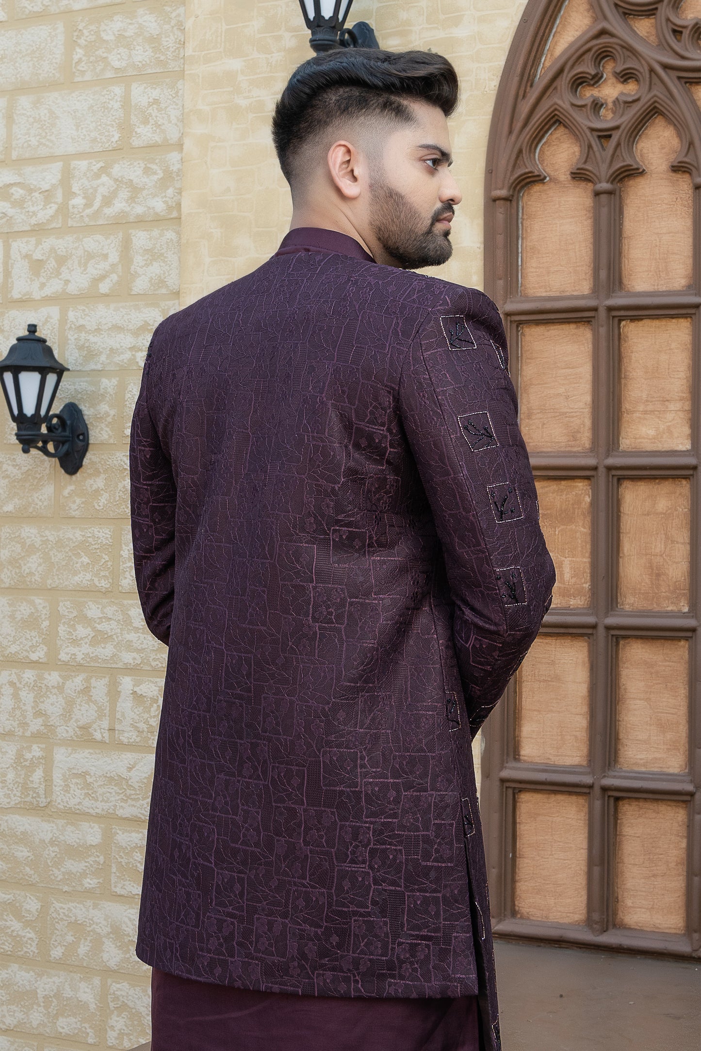Indo-Western Maroon