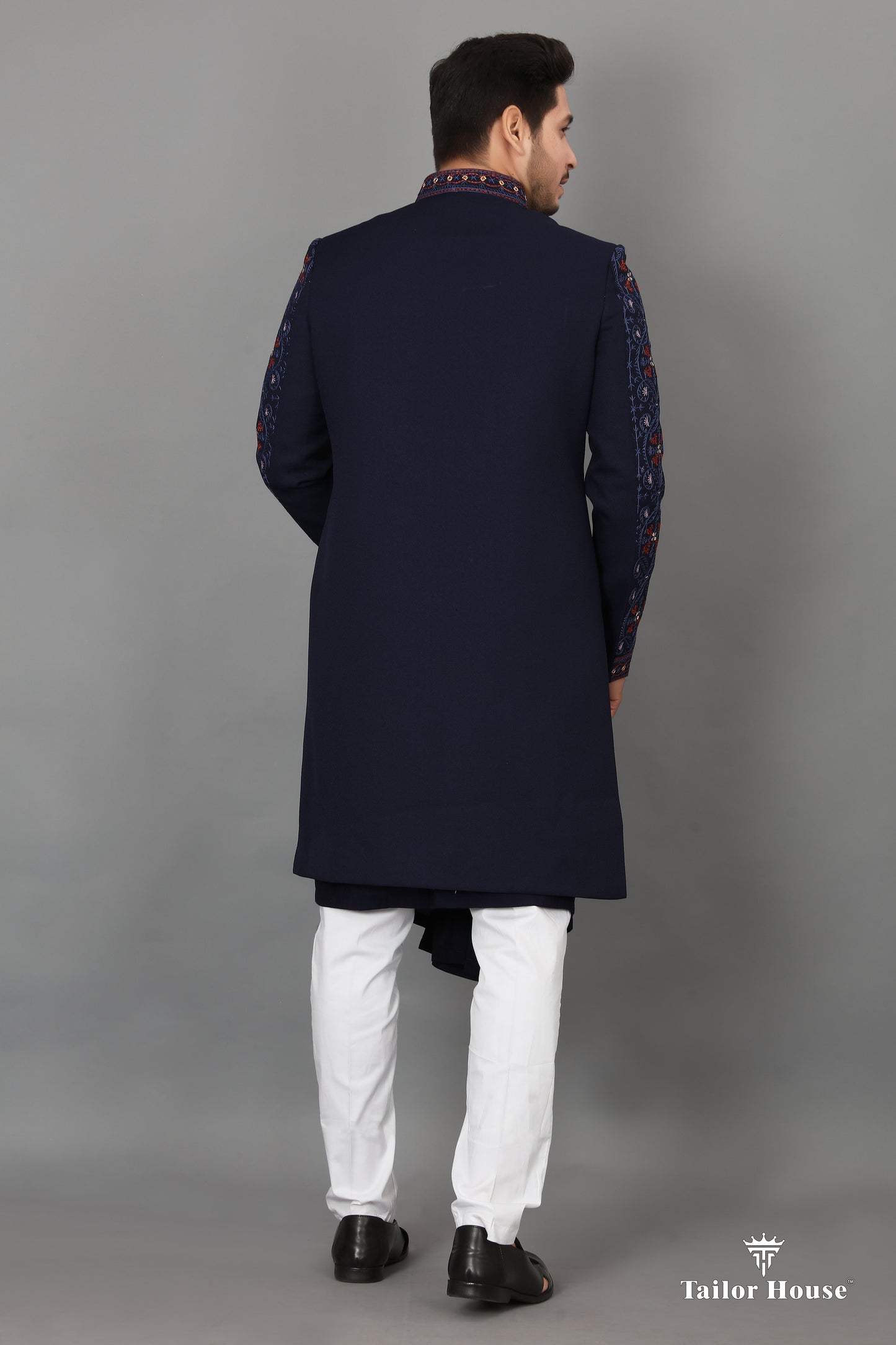Indowestern Kurta Set Blue