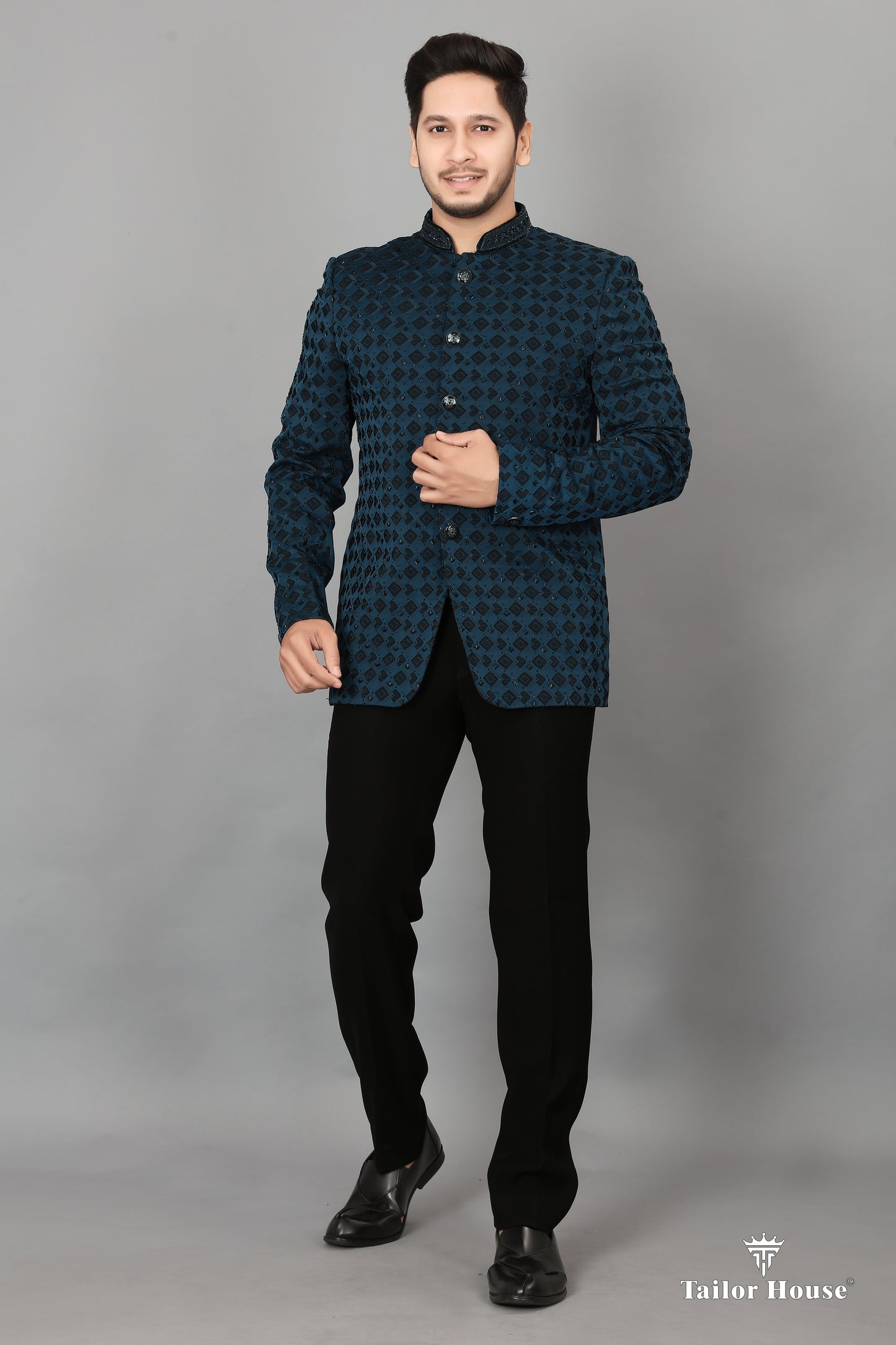 Jodhpuri Suit Peacock