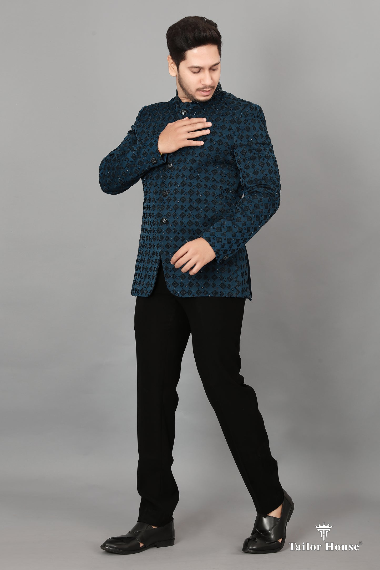 Jodhpuri Suit Peacock