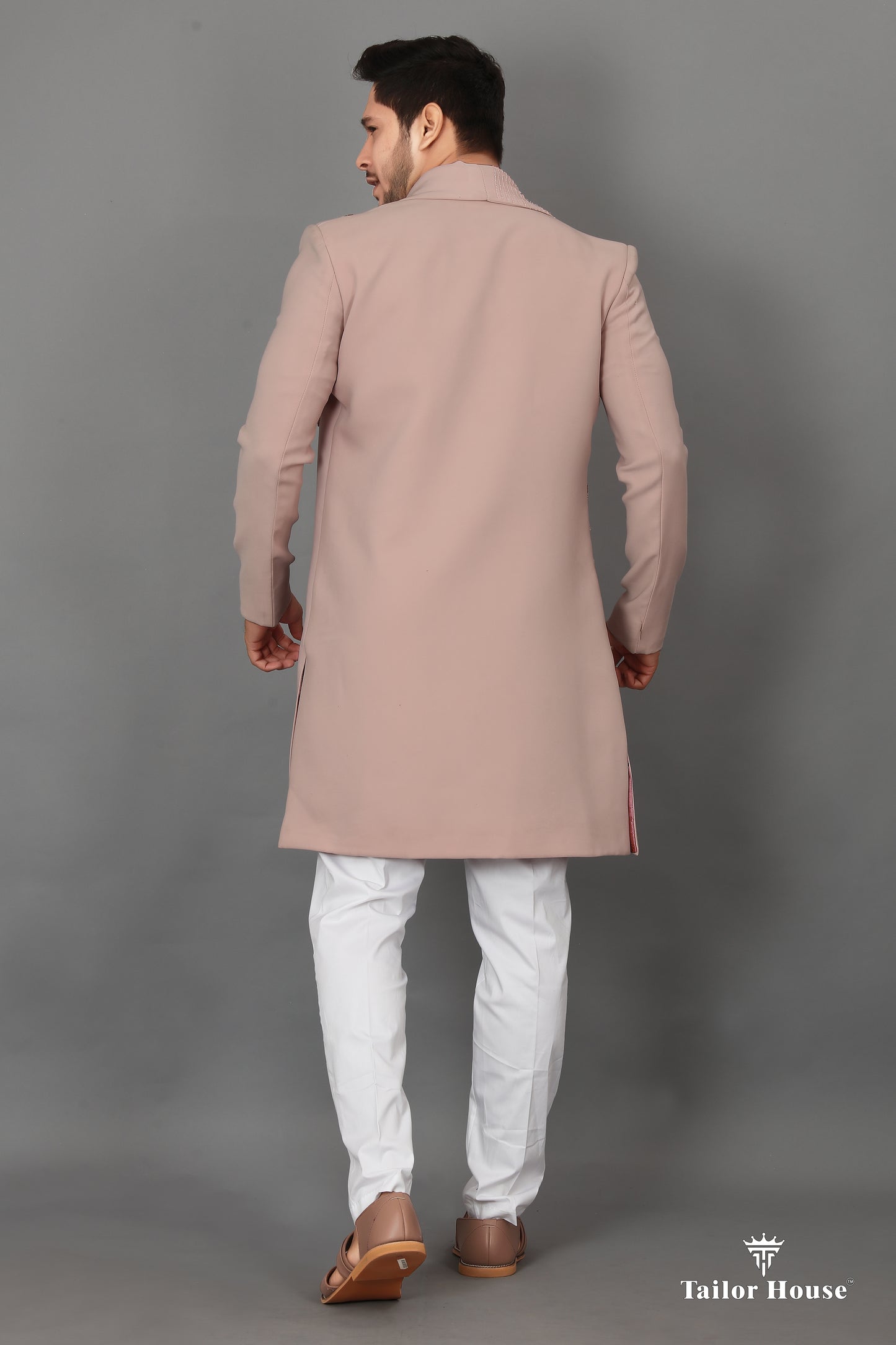 Open Koti Indowestern Peach