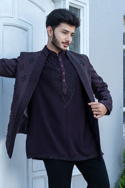 Indo-Western Maroon