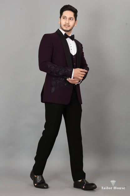 Tuxedo Suit  Wine
