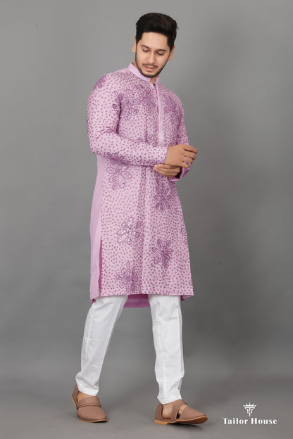 Kurta Set Haldi Mehedi Outfit Pink