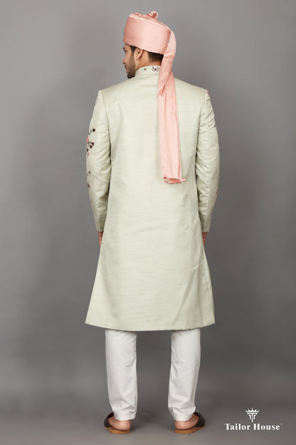 Cream Sherwani Design