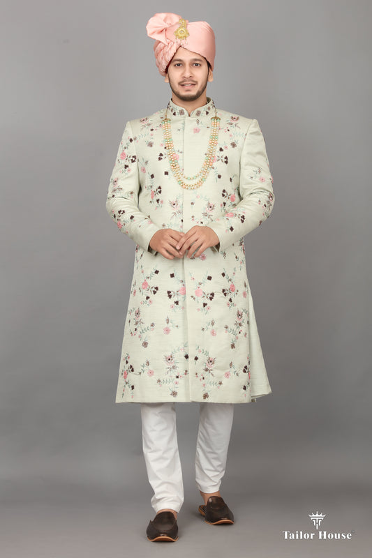 Cream Sherwani Design