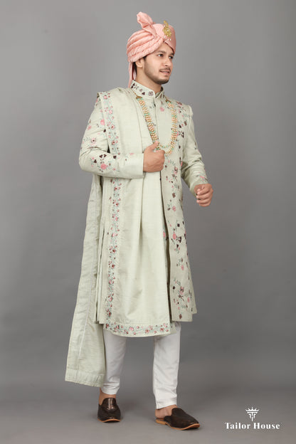 Cream Sherwani Design