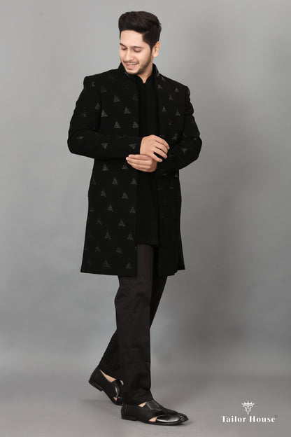 Indo western Kruta Black Set