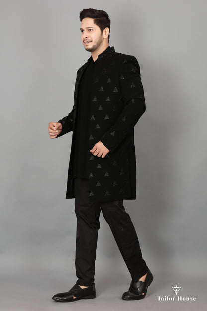 Indo western Kruta Black Set