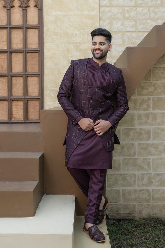 Indo-Western Maroon