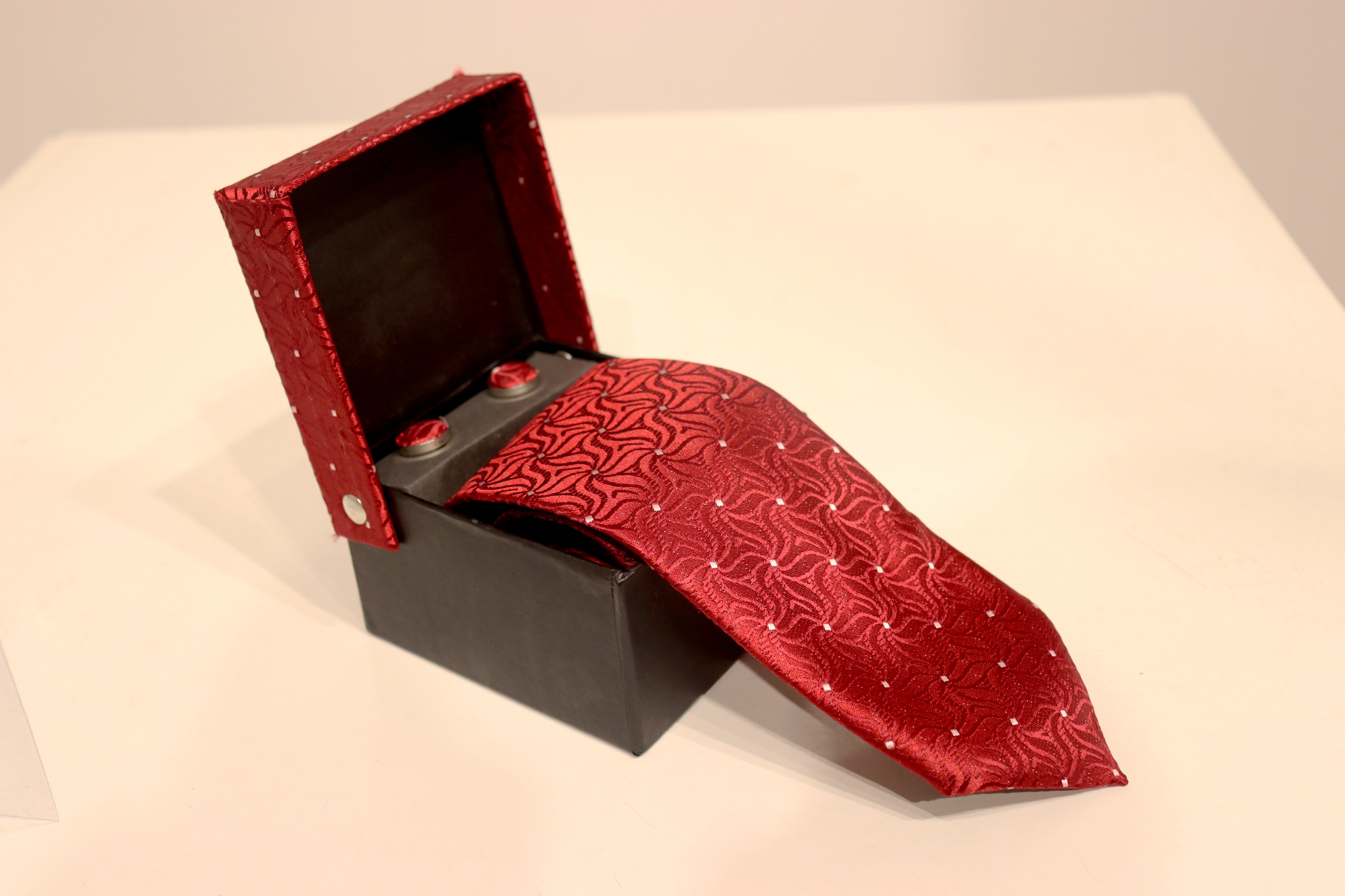 Maroon Microfiber  Necktie For Men