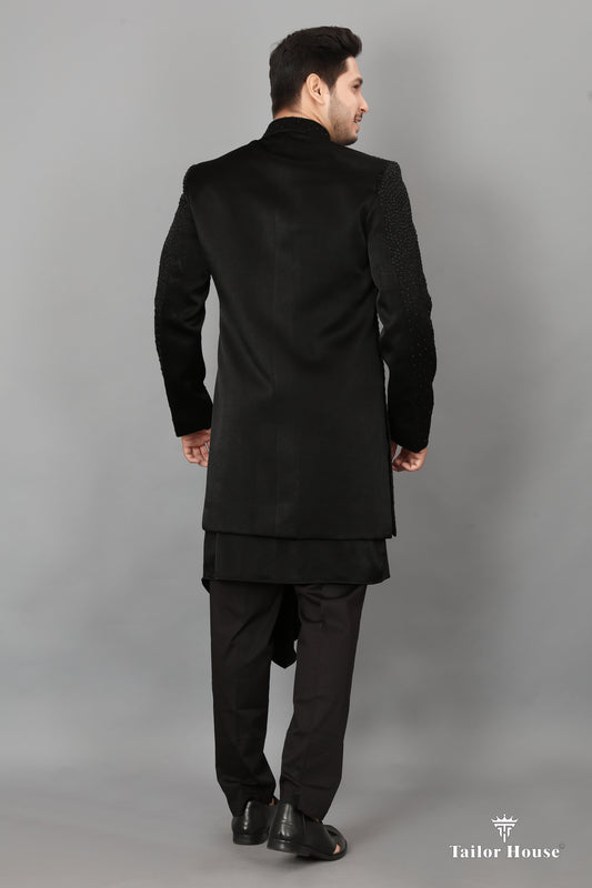Indo western Kruta Black Set