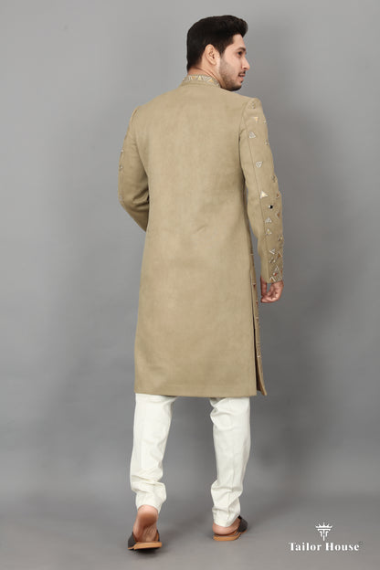 Indowestern Kurta Set  Khakhi