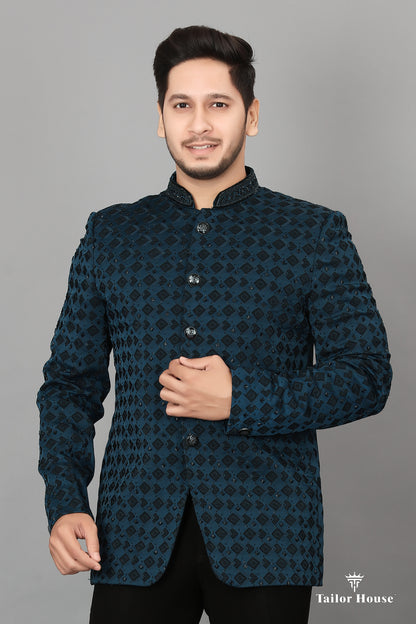 Jodhpuri Suit  Peacock