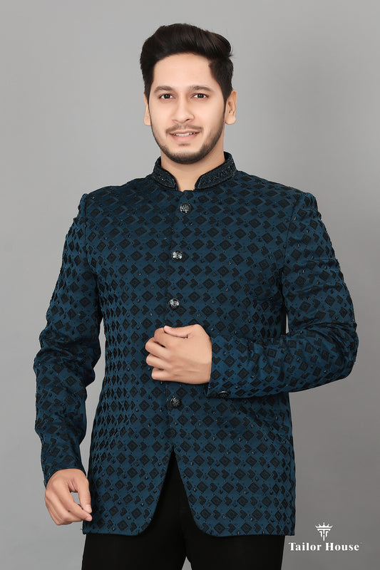 Jodhpuri Suit  Peacock