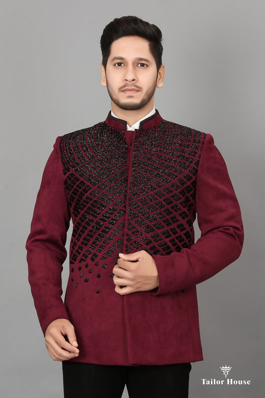 Jodhpuri Suit  Magenta