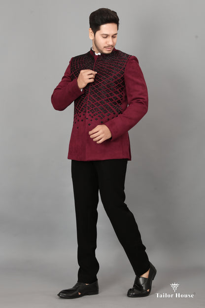 Jodhpuri Suit  Magenta